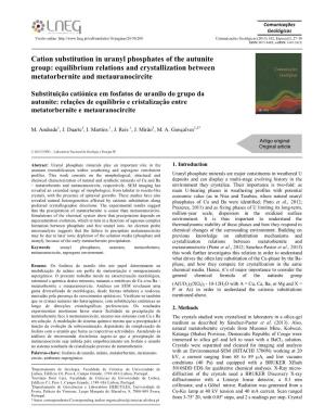 Cation Substitution in Uranyl Phosphates of the Autunite Group: Equilibrium Relations and Crystallization Between Metatorbernite and Metauranocircite