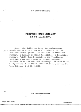 PENTTBOM CASE SUMMARY As of 1/11/2002