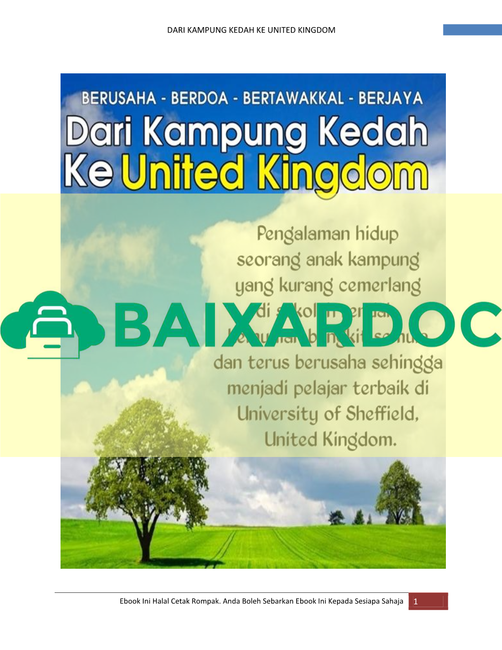 Dari Kampung Kedah Ke United Kingdom