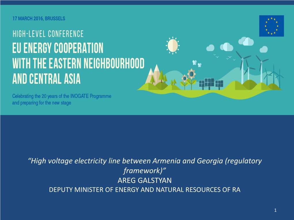 Workshop on Regional and Trans-Boundary Energy Issues And