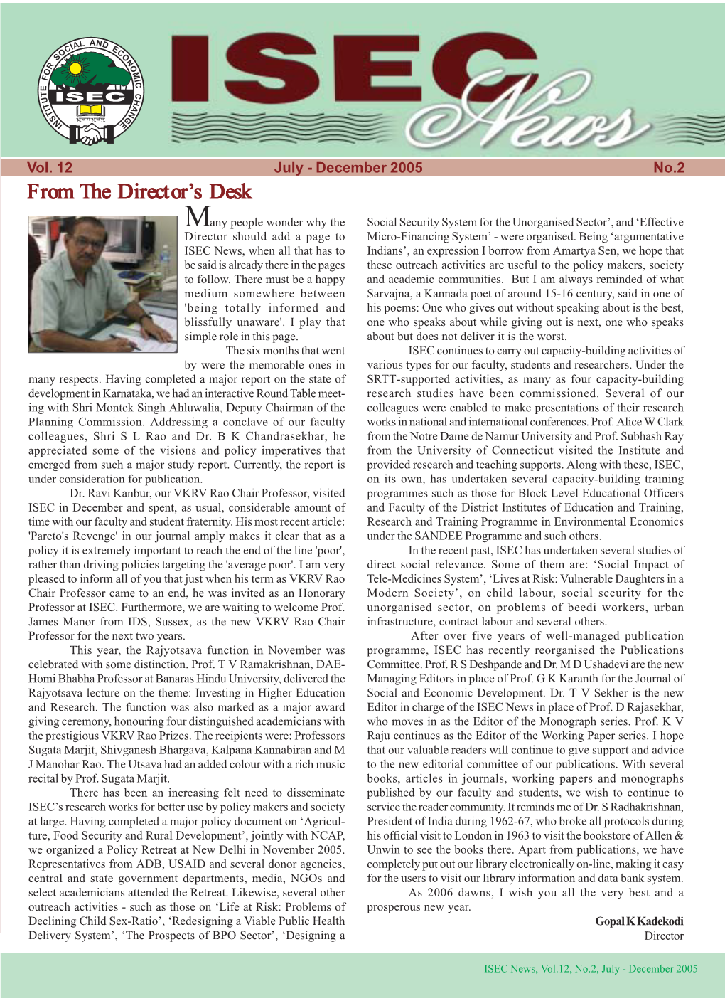 Newsletter July-December 2005