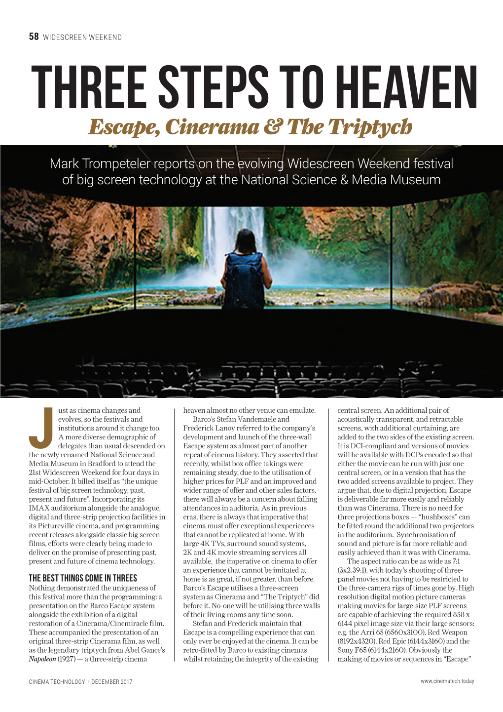 Escape, Cinerama & the Triptych