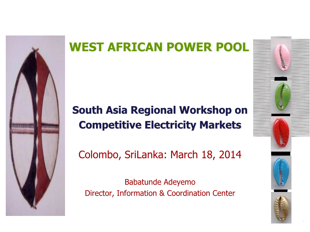 West African Power Pool Icc Presentation