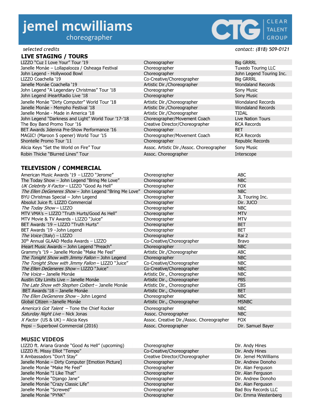 Jemel Mcwilliams Resume