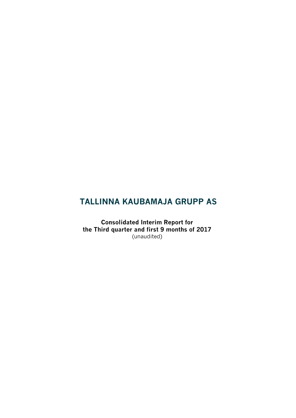 Tallinna Kaubamaja Grupp As