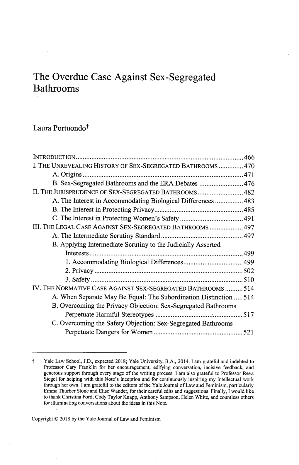 The Overdue Case Against Sex-Segregated Bathrooms