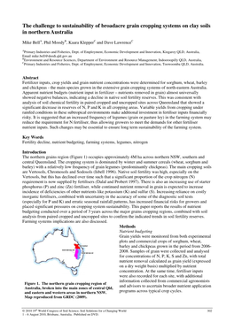 The Challenge to Sustainability of Broadacre Grain Cropping Systems on Clay Soils in Northern Australia