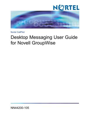 Desktop Messaging User Guide for Novell Groupwise