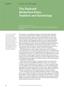 The Sephardi Berberisca Dress, Tradition and Symbology