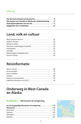 Land, Volk En Cultuur Reisinformatie Onderweg in West-Canada En Alaska