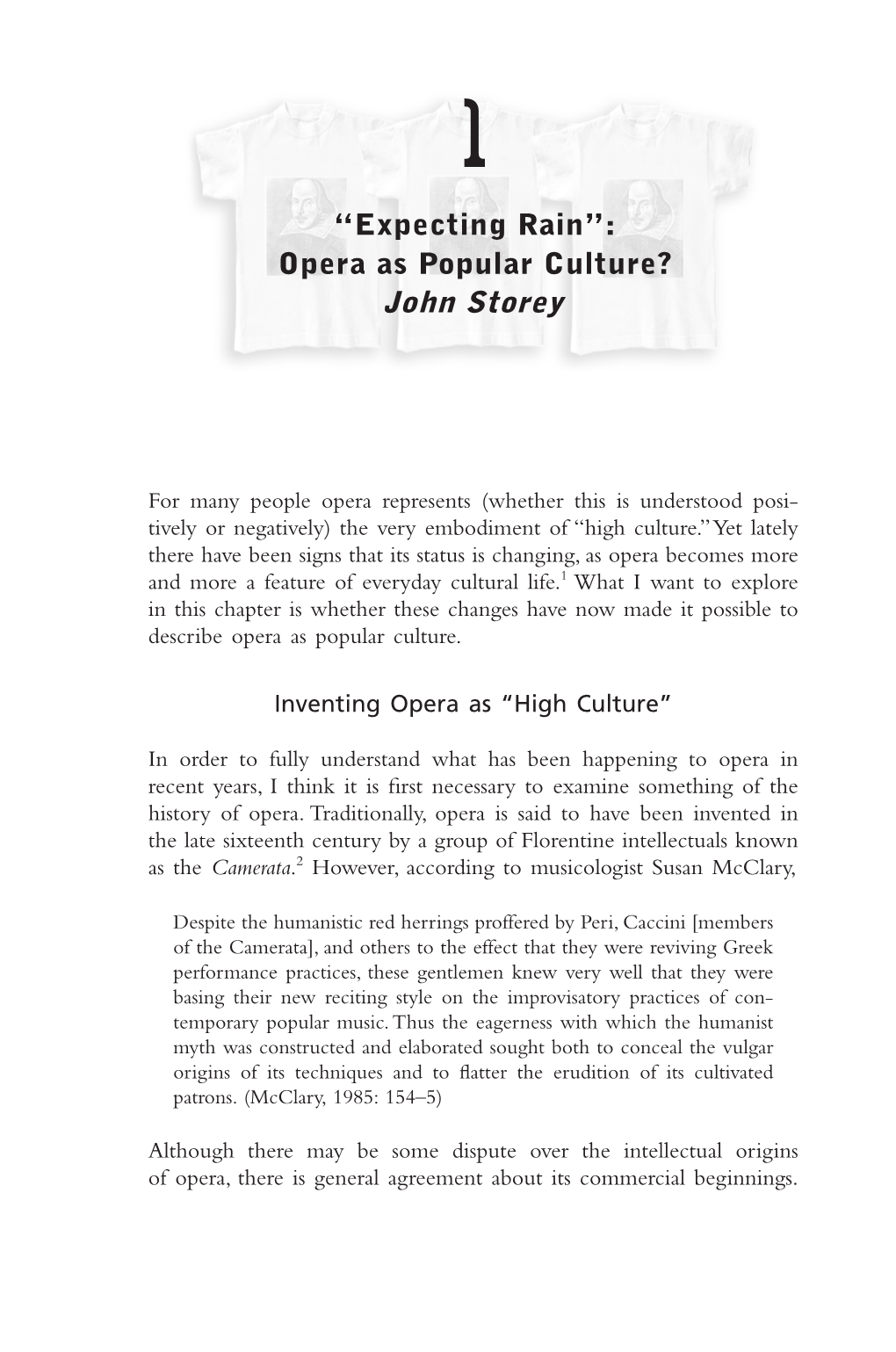 Inventing Opera As “High Culture”