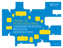 Voices of Mixed Heritage: Crossing Borders, Bridging Generations