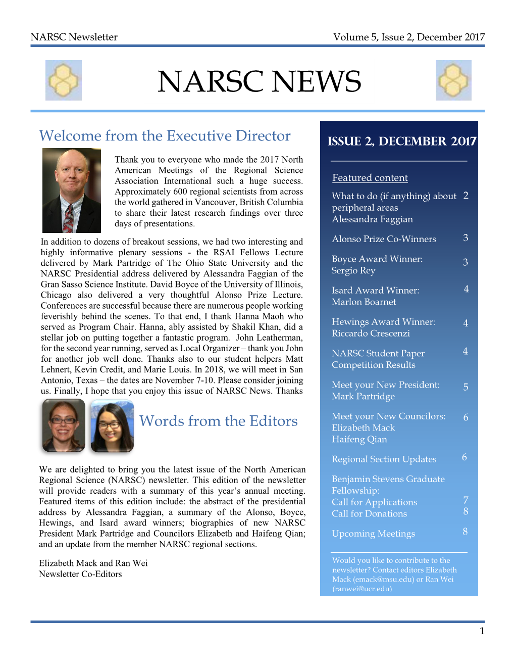 NARSC News December 2017