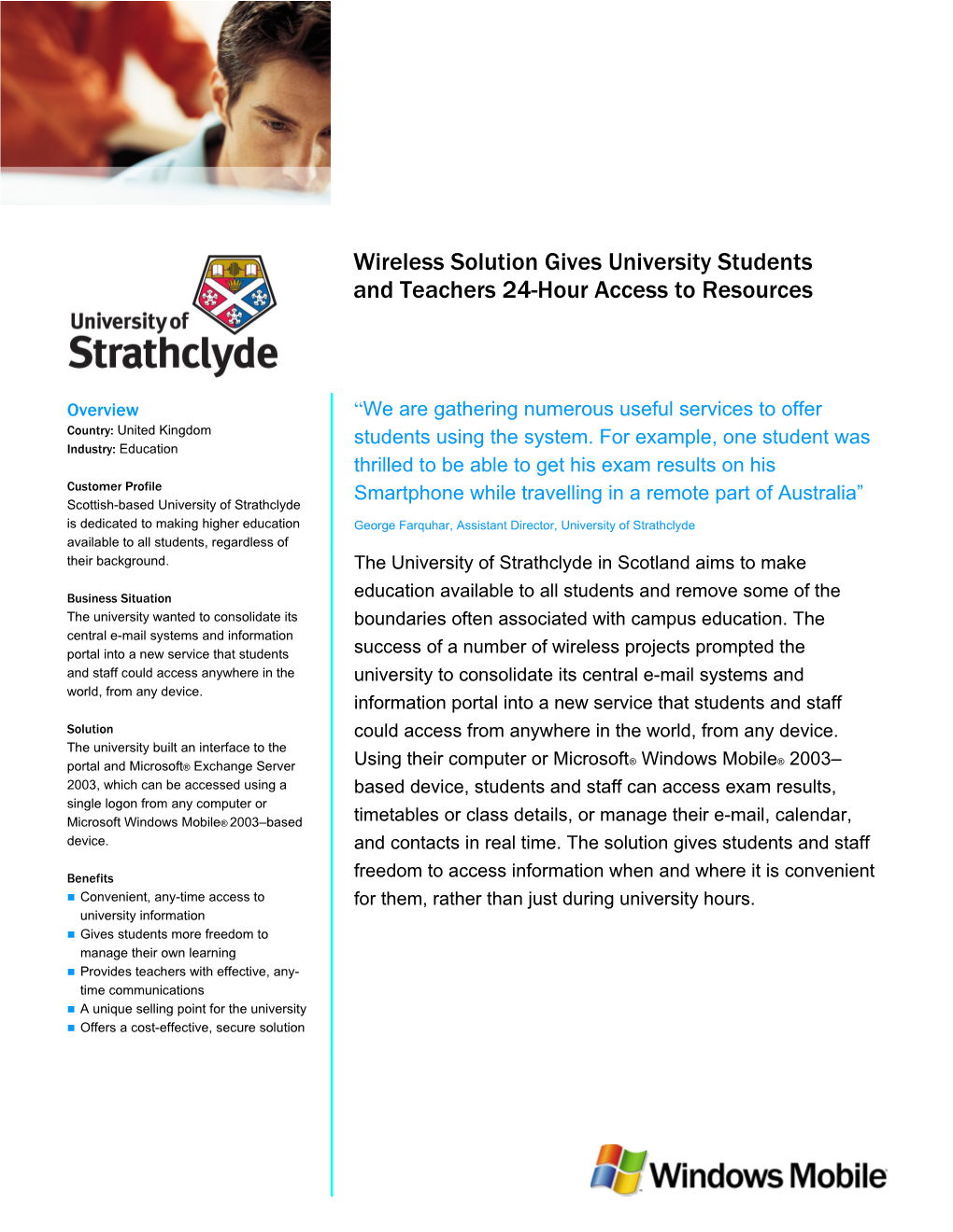 Wireless Solution Gives University Students and Teachers 24-Hour Access to Resources