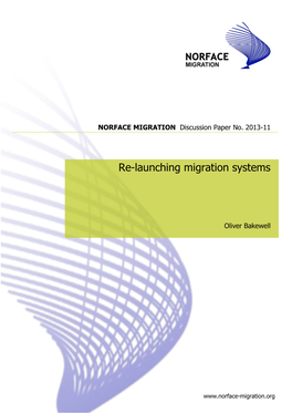 Re-Launching Migration Systems