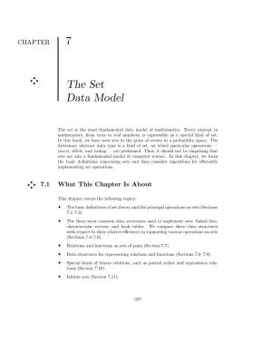 7 the Set Data Model