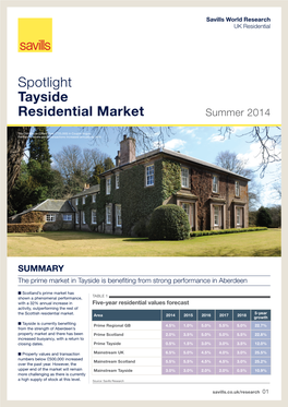 Spotlight Tayside Residential Market Summer 2014