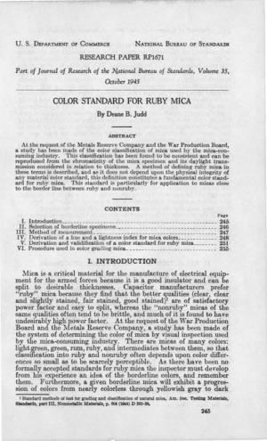 COLOR STANDARD for RUBY MICA by Deane B