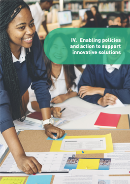 Part IV: Enabling Policies and Action to Support Innovative Solutions