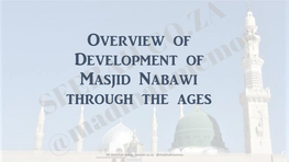 The History and Development of Masjid an Nabawi
