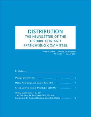 Recent Antitrust Issues in Distribution of Dvds