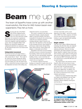 Beam Me up the Team at Superpro Have Come up with Another Novel Solution, This Time for VAG Torsion Beam Rear Suspensions