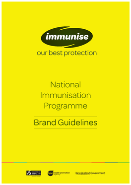 National Immunisation Programme Brand Guidelines