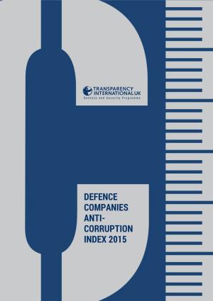 Defence Companies Anti- Corruption Index 2015 Defence Companies Anti-Corruption Index 2015