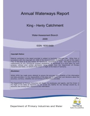 Annual Waterways Report