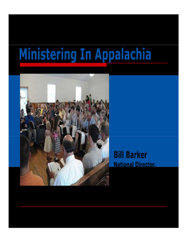 Ministering in Appalachia