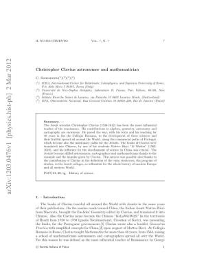 Christopher Clavius Astronomer and Mathematician 3