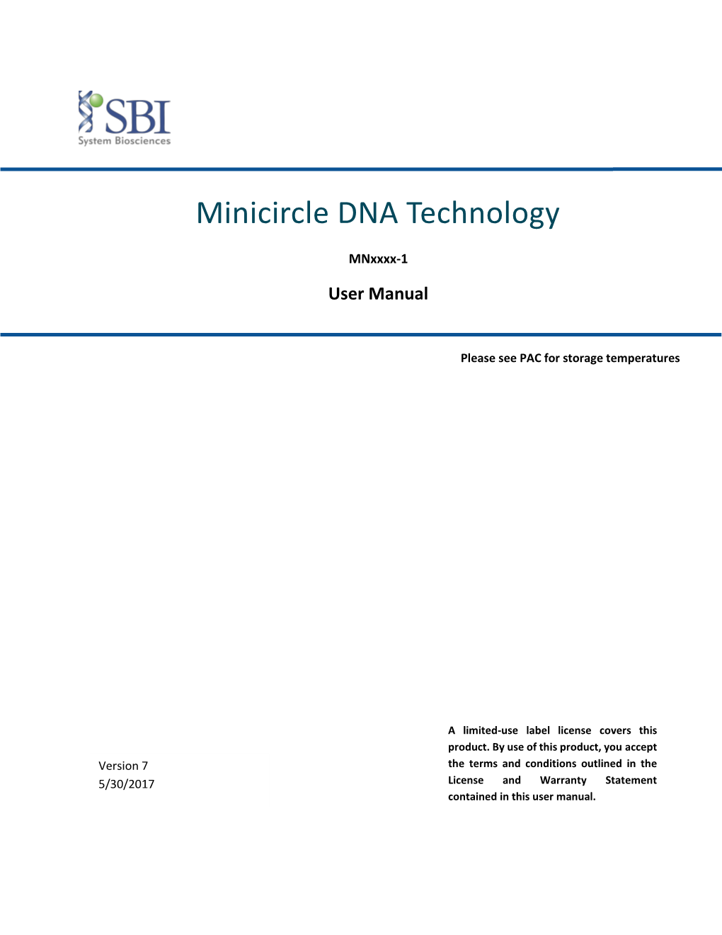 Minicircle DNA Technology