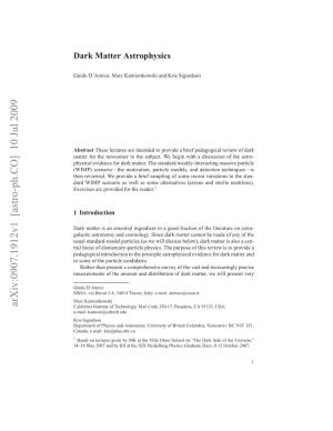 Dark Matter Astrophysics 3 2.1 Galactic Rotation Curves