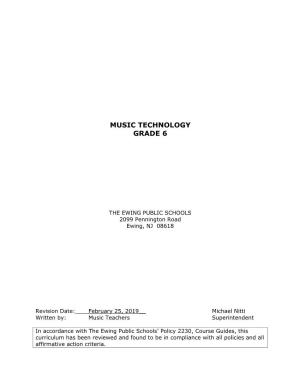 Music Technology Grade 6