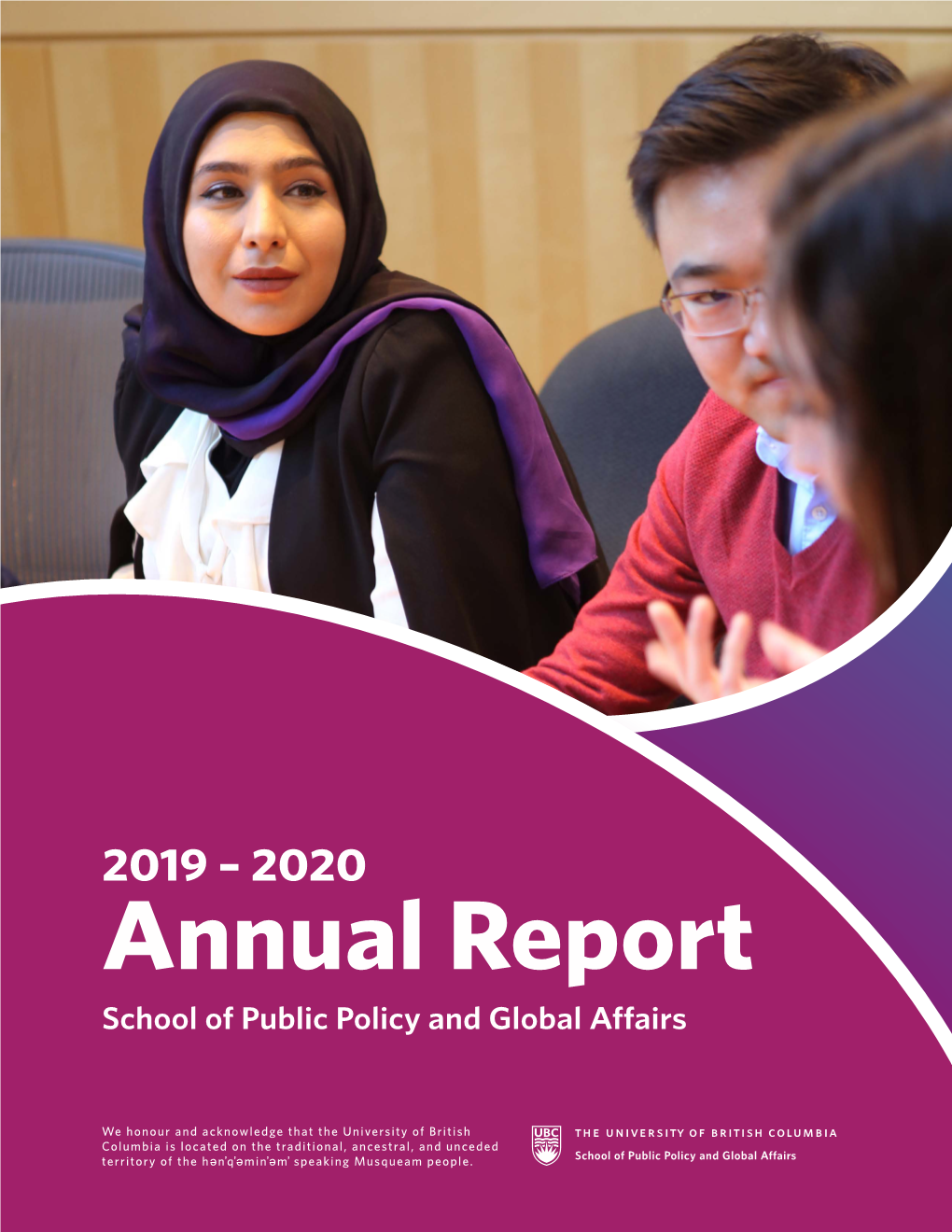 Annual Report School of Public Policy and Global Affairs