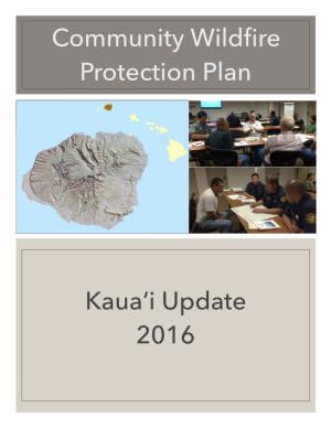 Community Wildfire Protection Plan Kauaʻi Update 2016