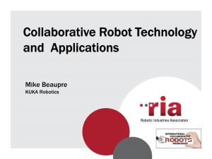 Collaborative Robot Technology and Applications