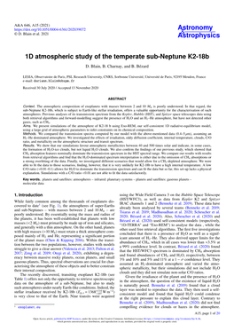 1D Atmospheric Study of the Temperate Sub-Neptune K2-18B D