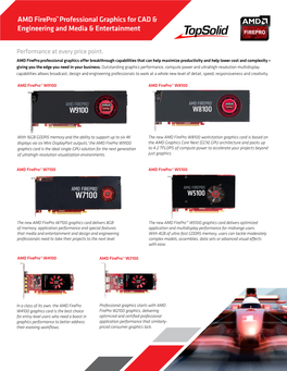 AMD Firepro™Professional Graphics for CAD & Engineering and Media