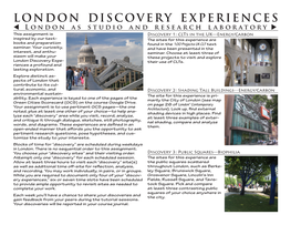 London Discovery Experiences