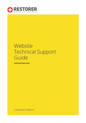 Website Technical Support Guide Restorertools.Com