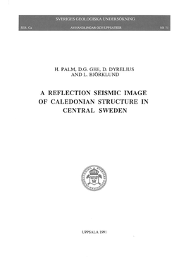 A Reflection Seismic Image of Caledonian Structure in Central Sweden