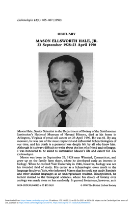 Mason Ellsworth Hale, Jr