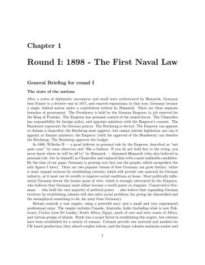 Round I: 1898 - the First Naval Law