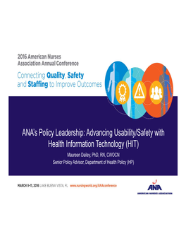 Advancing Usability/Safety with Health Information Technology (HIT)
