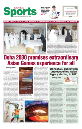 Doha 2030 Guarantees Unprecedented Asian Legacy
