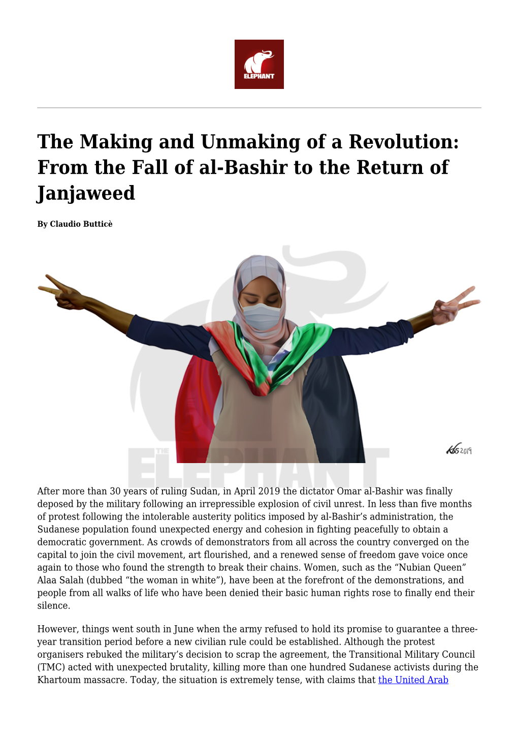 The Making and Unmaking of a Revolution: from the Fall of Al-Bashir to the Return of Janjaweed