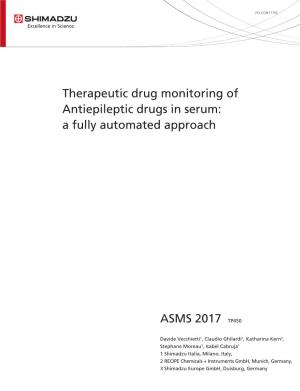Therapeutic Drug Monitoring of Antiepileptic Drugs in Serum: a Fully Automated Approach