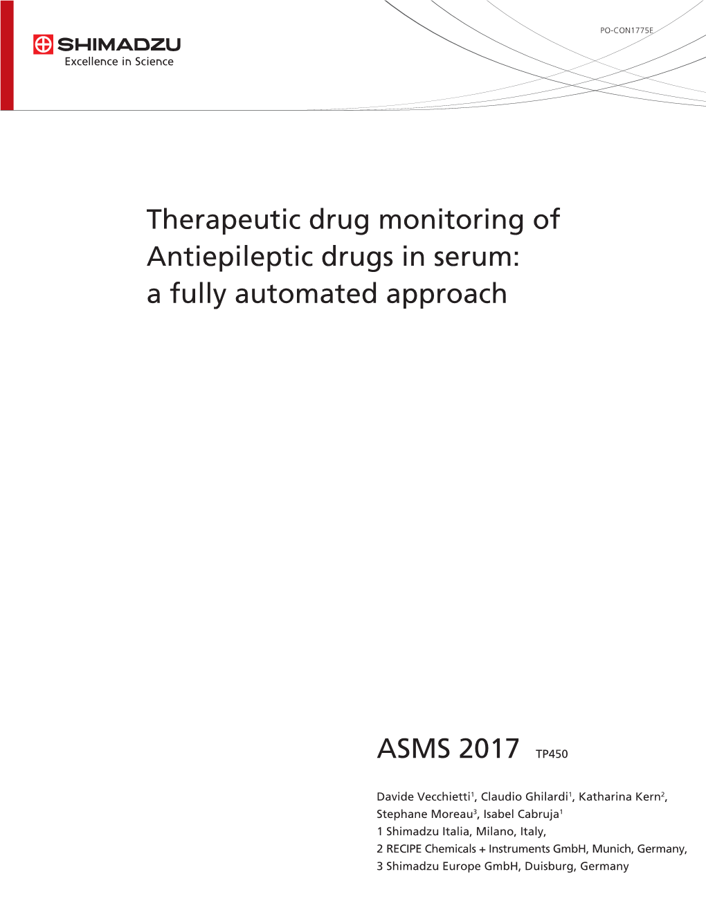 Therapeutic Drug Monitoring Of Antiepileptic Drugs In Serum: A Fully ...