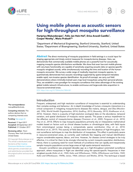 Using Mobile Phones As Acoustic Sensors for High-Throughput
